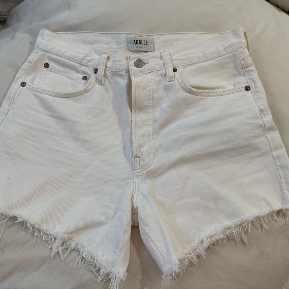 AGOLDE Parker Long Denim shorts